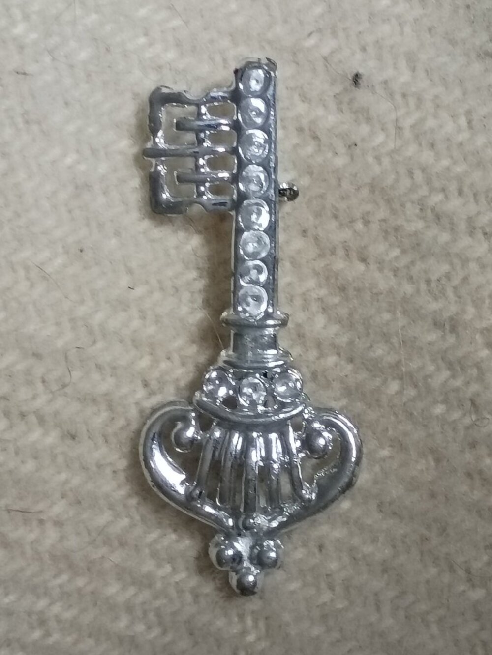 Vintage Costume Key Brooch